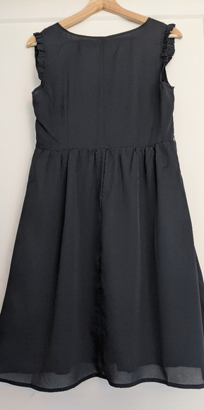 Tulle black dress, size medium, black - Picture 3 of 3